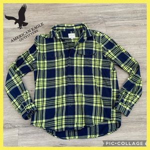 ✨AMERICAN EAGLE OUTFITTERS✨ MEN’S CLASSIC FIT PLAID FLANNEL